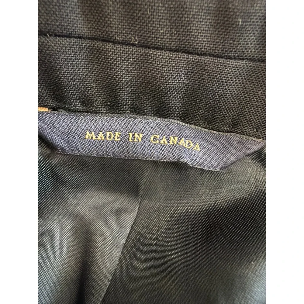 Brooks Brothers Brooksease Loro Piana Wool Navy Blue Blazer Gold Buttons 43R